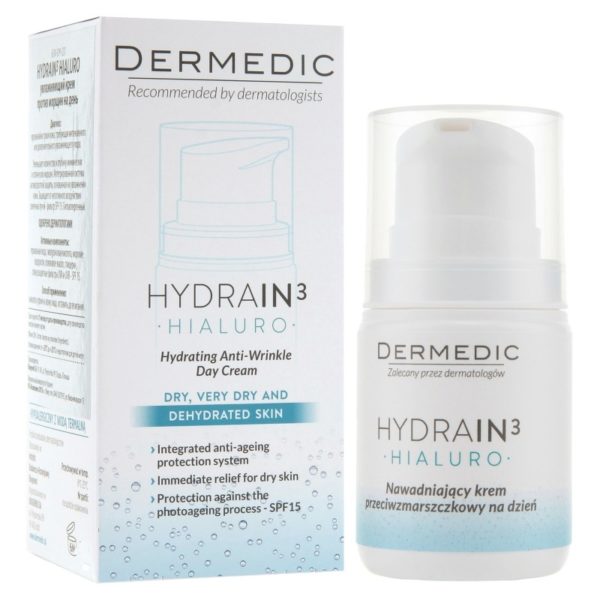 DERMEDIC Hydrain 3 Crème De Jour Hydratante anti age , 55g