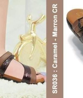 STI Orthopedic SR036 CARAMEL & MARRON CROCCO
