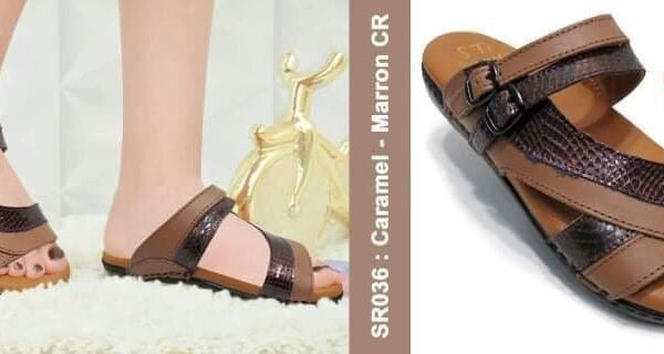 STI Orthopedic SR036 CARAMEL & MARRON CROCCO